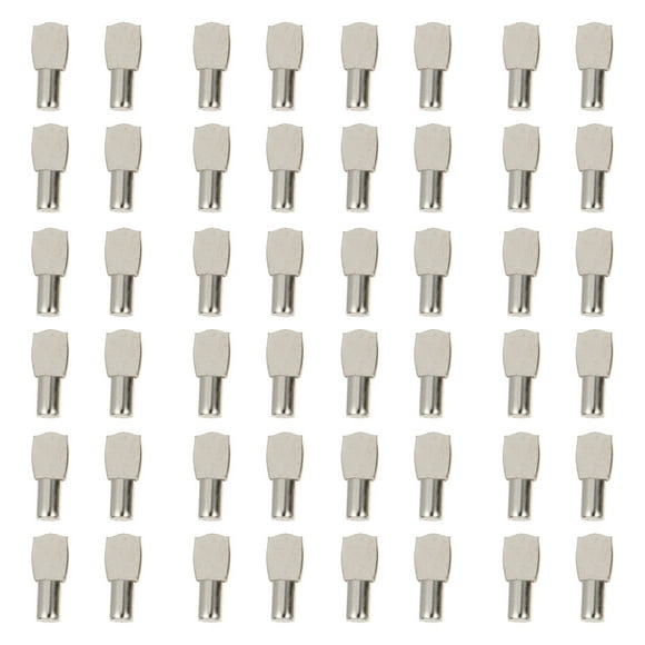50pcs Steel Shelf Support Pegs Furniture Shelf Pin Spoon Shape Cabinet Shelf Pegs