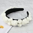 thumbnail image 6 of Unique Bargains 1 Pc Elegant Flowers Headbands for Women Beige, 6 of 6