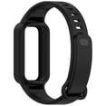 thumbnail image 3 of For Xiaomi Smart Band 9 Active Redmi Band 3 Watch Band Soft Silicone Strap with Watch Case - Black, 3 of 5