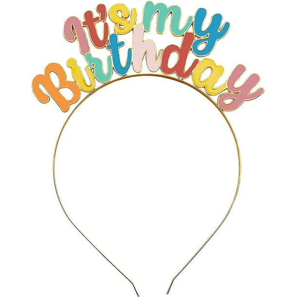 Regalo Cumpleaños Femenino Corona Cumpleaños Dorada Para Niñas Y