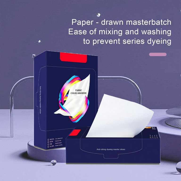 100Pcs Washing Machine Color-absorbing Sheet Mixed Wash Fade Anti-staining  Color-absorbing Cloth Anti-cross-dye Laundry Sheet