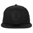 thumbnail image 2 of Deadpool Logo Black on Black New Era 59Fifty Fitted Hat-7 Fitted, 2 of 6