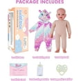 thumbnail image 6 of BABESIDE Muñecas de bebé, 17 pulgadas, grande, realista, lindo cuerpo suave, muñecas de bebé de la vida real con accesorios para niñas de más de 3 años, regalos de simulación, colección, 6 of 9