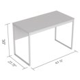 thumbnail image 2 of Safdie & Co. Computer Desk 47.25L Dark Taupe Black Metal, 2 of 4