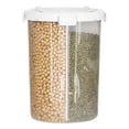 thumbnail image 3 of Recipiente transparente para alimentos, utensilio de cocina, recipiente hermético para almacenar alimentos, recipiente para cereales Blanco 3600ml, 3 of 7