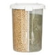 thumbnail image 3 of Envase de comida Suministros de cocina perfecl con compartimento Dispensador de cereales 3600ml Blanco, 3 of 7