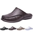 thumbnail image 2 of CPNG Mens Scuff Driving Loafer Shoes Slippers with Arch Support Casual Mules Open Back Shoes Comfort Slip-On Walking Close Toe Loafer Indoor Outdoor House Shoes, 2 of 9