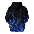 thumbnail image 4 of Uootdi Long Sleeve Hoodies for Women Drawstring Casual Hoodies Flame 3D Printed Graphic Pullover Tops with Pockets Gift, 4 of 9
