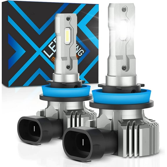 Garvee H11 Headlight Bulbs, 450% Brightness Headlights Bulbs, 12000 Lumens Wireless H11/H9/H8 Bulbs,Pack of 2
