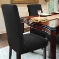 thumbnail image 2 of PiccoCasa Stretch Chair Cover Removable Seat Protectors Pack of 4, Black, 2 of 8