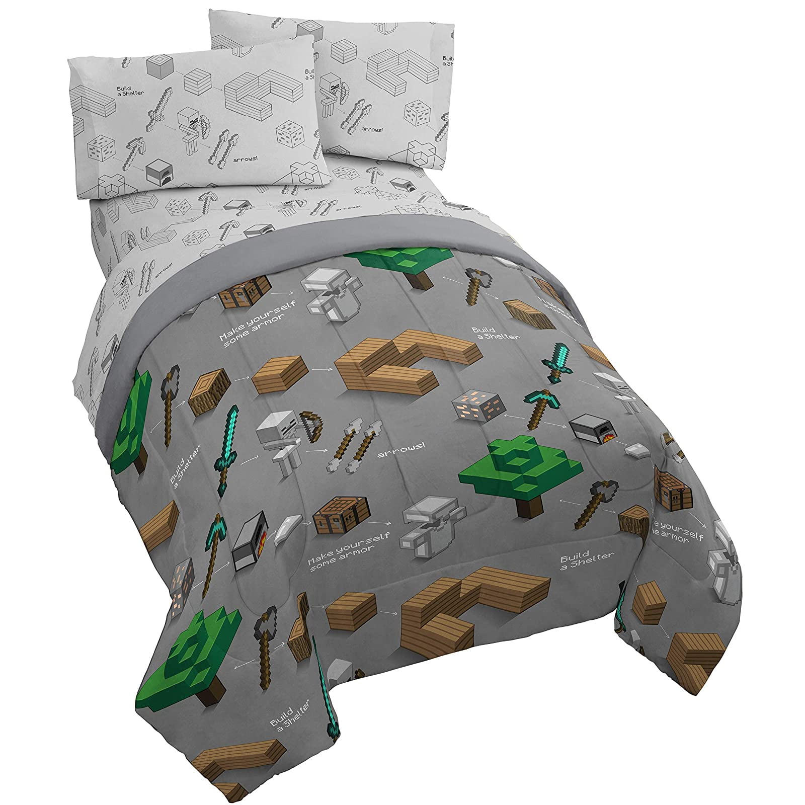 minecraft sheets walmart
