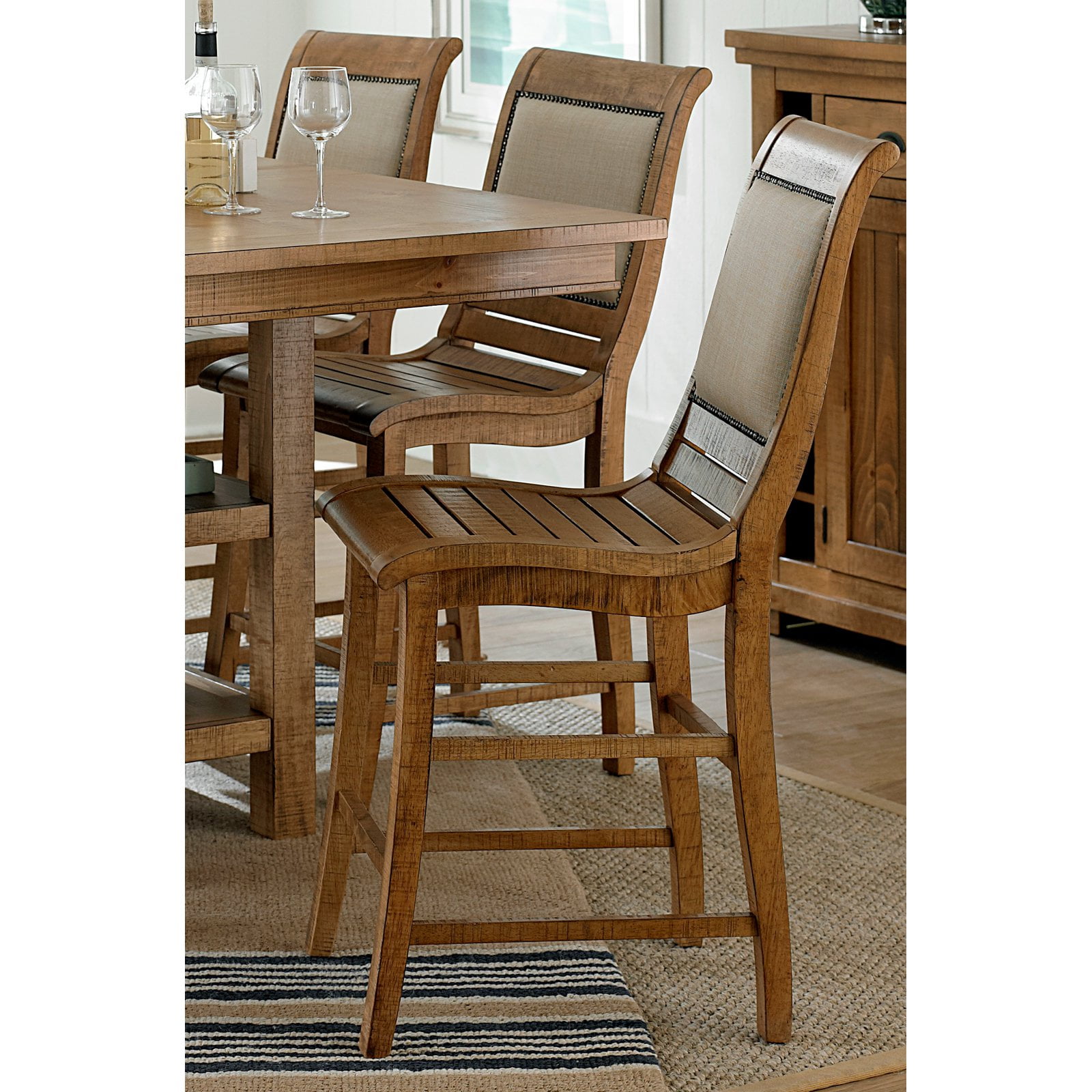 Progressive Furniture Willow Upholstered Counter Chair Set of 2