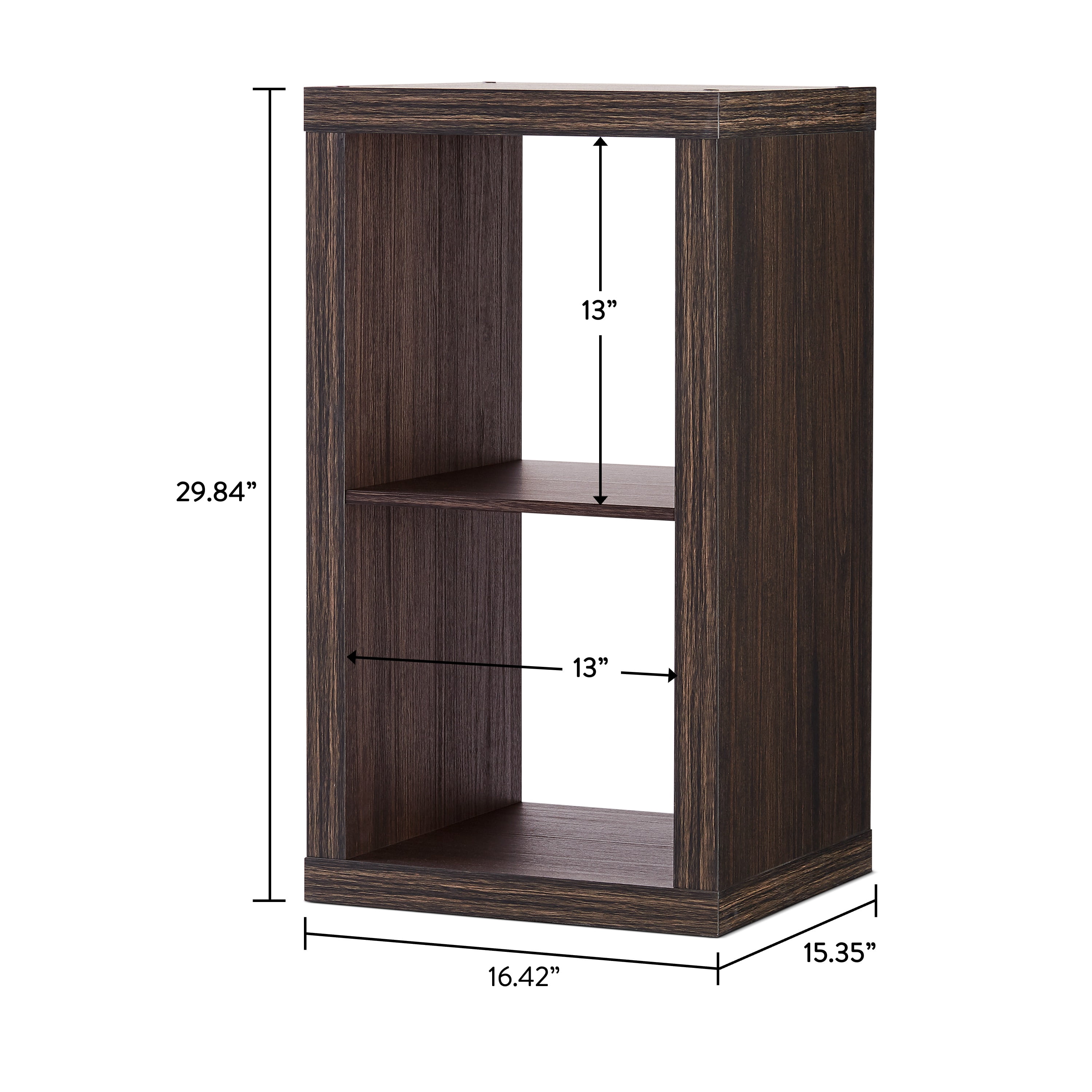 Better Homes & Gardens 2Cube Storage Organizer, Tobacco Oak  (图4)
