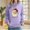 Purple(New), variant on PNTUTB Women's Christmas Cute Printed Off Shoulder Pocket Long Sleeved Hooded Drawstring Pullover Casual Loose Sweatshirt