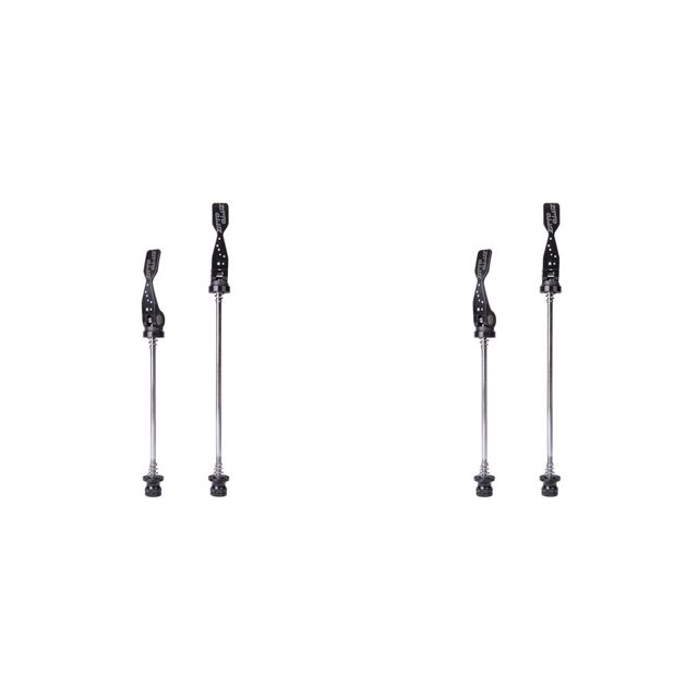 Sonducket 1 par ZTTO bicicleta pincho aleación portátil profesional anodizado liberación rápida eje de acero pinchos reemplazar componentes Negro 2piezas