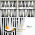 thumbnail image 3 of Black Modern Curve Stripes Kitchen Tier Curtains for Windows,Black White Zebra Stripe Blackout Valances Multilayer Polyester Window Treatments for Kitchen 2 Pack 26X24 Inches, 3 of 6