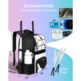thumbnail image 3 of Bolsa de béisbol COMECOI Mochila de softball con compartimento para zapatos, 3 of 7
