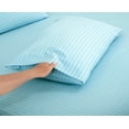 thumbnail image 4 of Indian Cotton Stain Strip Bedsheets , 400 TC Premium Cotton Bedsheets for Home , Hotels & Guest House with 2 Pillow Cover Size ( King 90" x 108" ), 4 of 5
