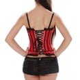 thumbnail image 4 of UPPADA Floral Corset Clearance,Womens Bustier Lingerie Bodice Corset Plus Size Bustier Tops Pattern Corset Belt Floral Bustier Top Underbust Lace Up Corset, 4 of 5