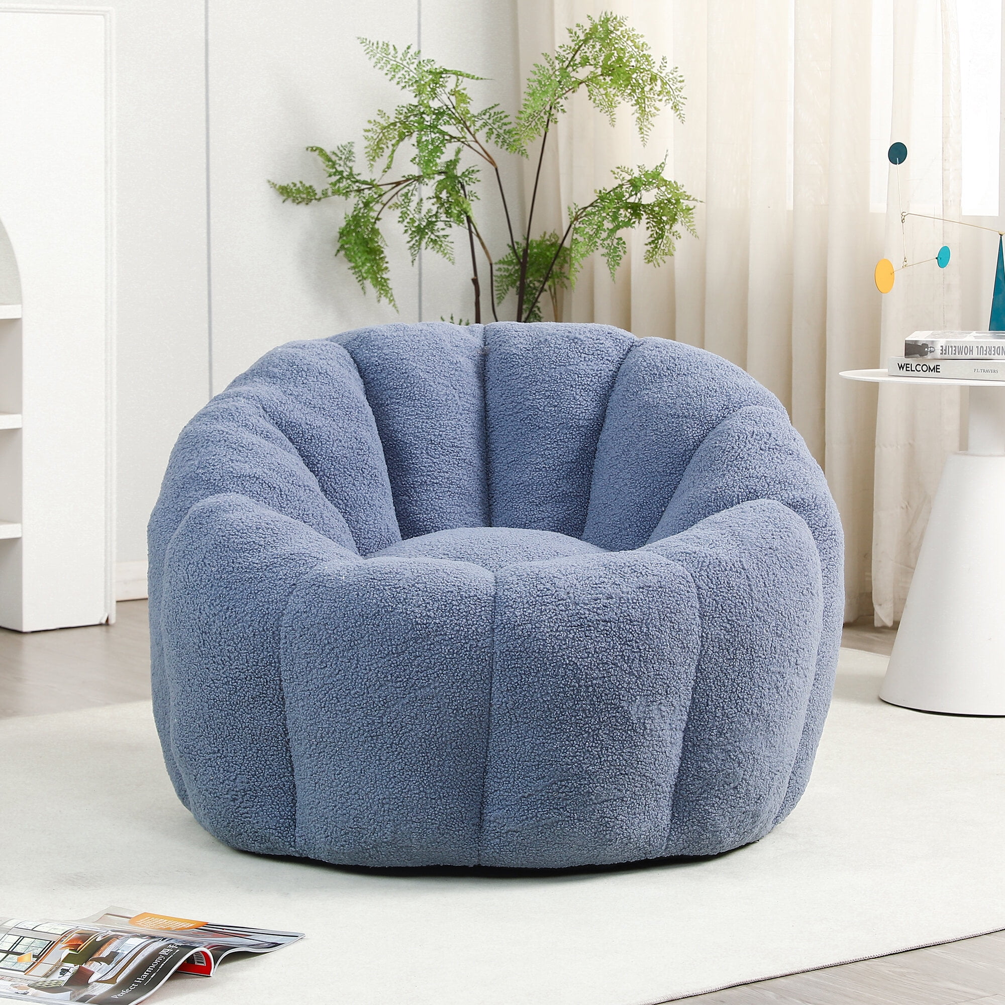 Lazy Sofa Chairs, Bean Bag Chair, Bean Bag Sofa Chair with Armrests Stuffed High-Density Foam, Lazy Sofa Comfy Chairs BeanBag Chair for Adults in Living Room,Bedroom Reading, Bean Bag Chairs