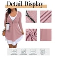 thumbnail image 5 of Cuteduck Plus Size Women’s Long Sleeve V-Neck Zipper Dress Autumn/Winter 1X-5X, 5 of 9