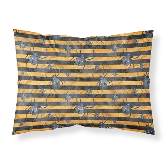 Watecolor Halloween Spiders Fabric Standard Pillowcase