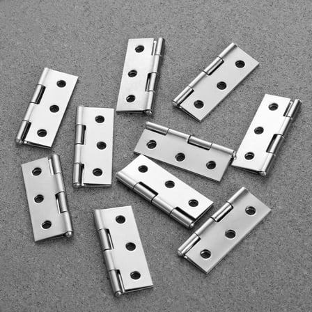 GOOHOCHY  45 Pcs Brushed Nickel Cabinet Hinges Furniture Stainless Steel