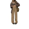 thumbnail image 6 of Arvbitana Women Casual Wide-leg Pants, Solid Color High Waist Loose Trousers, 6 of 8
