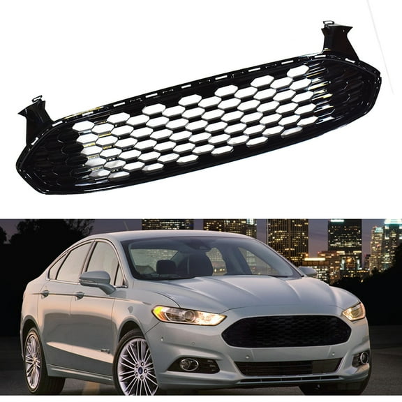 Front Grille Honeycomb Automotive Grill Fit for 2013 2014 2015 2016 Ford Fusion Sedan 4 Door