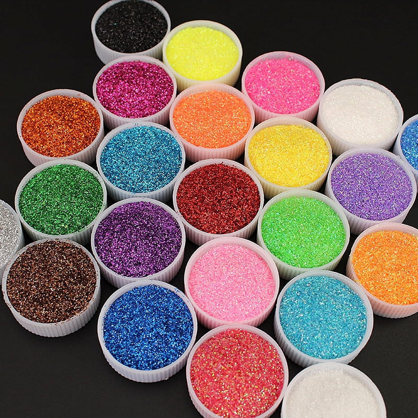 FANDAMEI 12 Pieces Fine Glitter, 12 Colors 10g Glitter Shake Jar Set, Extra  Fine Glitter Powder for Arts, Crafts, Painting, Decoration, Body Face