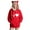Red, variant on Women's French Terry Hooded Sweatshirt Loose Fit Long Sleeve Fall Casual Comfort​​