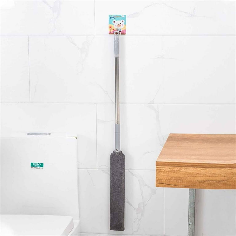 Arainy Retractable Gap Dust Cleaner Under Appliance Microfiber Duster Dust Brush with Extension Pole (36 to 49 inches) Cleaning Duster for Bed High