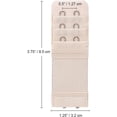 thumbnail image 2 of 6 Pcs Rallonges de Soutien-Gorge Élastiques Douces et Confortables pour Femmes Bretelle d'Extension de Soutien-Gorge 2 Crochets 3 Rangées Rallonge de Soutien-Gorge pour Femme Bande de Soutien-Gorge, 2 of 7