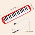 thumbnail image 6 of EASTROCK 37 Keys Melodica Air Piano Keyboard with Oxford Bag & Double Blowpipes for Beginners,Red, 6 of 6