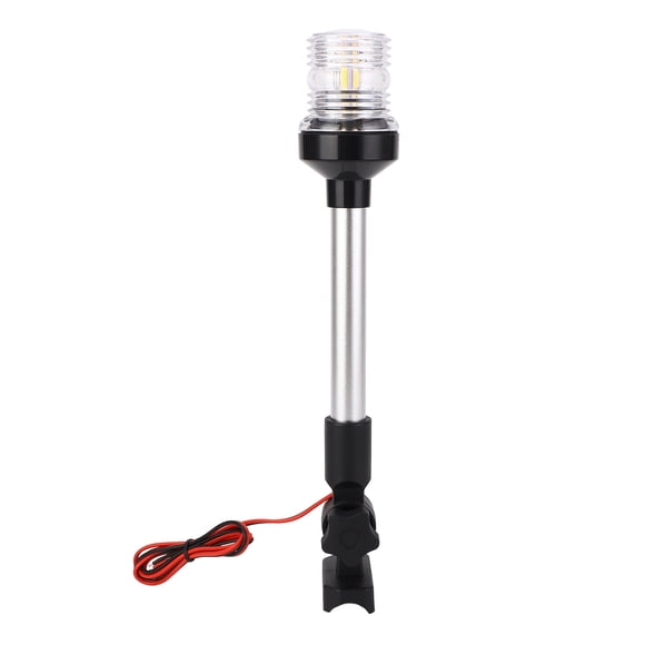 Boat Anchor Light, White LED Stern Light Waterproof IP67, Fold Down Marine Navigation Lights for Pontoon, Jon Boat and Fishing Boat, 3 Nautical Mile All Round Visual