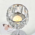 thumbnail image 6 of 3 Arms Crystal Candle Holders, Arch Candlestick Table Candelabras Centerpieces for Wedding, Dinning Room, Cabinet Ornaments, Home Decoration， Gift (3-arm Arched Set, Silver), 6 of 6
