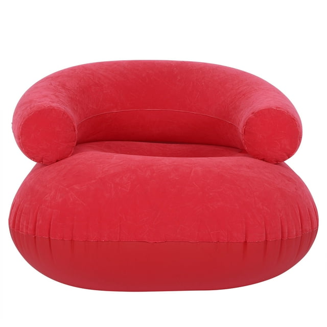 Inflatable Chair,Inflatable Flocking Sofa Chair Inflatable Lounger Inflatable Lounge Chair Expertly Crafted