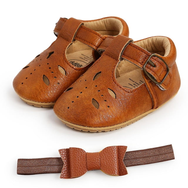 Zapatos de bebé de piel suave. Largo interior de los zapatos: 11 cm. Zapatillas antideslizantes para bebé. Para niñas de 0 a 6 meses y de 2 a 3 años.