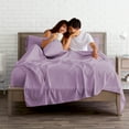 thumbnail image 6 of Bare Home 7 Piece Sheet Set, Microfiber, 2 Extra Pillowcases, Split King, Lavender, 6 of 6