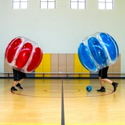 Sportspower Bubble Soccer Ball 2 Pack for Adults, Inflatable Bumper Ball with Padded Straps, Outdoor Backyard Fun, Thunder