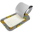 thumbnail image 2 of Square 2Pack PU Leather Pineapple Cruise Luggage Tag with Privacy Cover and Name ID Tag for Travel Handbags Backpacks Luggage Tags, 2 of 6