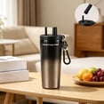 thumbnail image 6 of LEHOZIHEQ Stainless Steel Tumbler with Lid and Straw, Insulated Water Bottle Leak Proof for Hot and Cold, Portable Travel Coffee Mug, Reusable Coffee Cup for Women 520ml, 6 of 6