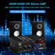 thumbnail image 2 of Amplificador Estéreo HiFi AK-380 de 800W (400W+400W) con Bluetooth 5.0, USB, SD y Radio FM - Receptor de Audio de 2 Canales con Pantalla LCD y Fuente de 12V para Coche, Hogar y Fiestas, 2 of 6