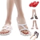 thumbnail image 3 of Qarigey Verano Mujer Señoras Playa Chanclas Zapatillas Planas Sandalias de Masaje Zapato Calzado, 3 of 6