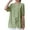 Green, variant on Womens Tops, Self Tie Linen Tops for Women 2026 Summer Button Down Crewneck Tunic Shirts Dressy Loose Short Sleeve Casual Blouse