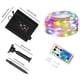 thumbnail image 5 of Luz De Cadena Solar Al Aire Libre Guirnalda de alambre, luz RGB, guirnalda de hadas, lámpara USB para vacaciones al aire libre (60LED+USB), 5 of 8