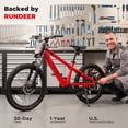 thumbnail image 6 of RUNDEER 20'' Electric Bike for Age 6-13, Kids Ebike, 250W, 48V/20Ah, 20MPH, 32 Miles Range, 2849 by TÜV Certificated, Red, 6 of 9