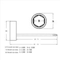 thumbnail image 4 of 28 Piezas Juego Llaves La Guitarra, 4mm 5mm Extremo de La Bola Herramienta Llave, Conveniente para La Cuello de La Guitarra Y La Configuración Bloqueo Tuerca Puente, 4 of 5