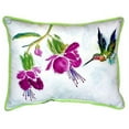 thumbnail image 2 of Betsy Drake ZP940 Purple Hummingbird Indoor & Outdoor Throw Pillow- 20 x 24 in., 2 of 4