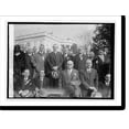 thumbnail image 2 of Historic Framed Print, Coolidge & hotel men, 11/16/23 - 3, 17-7/8" x 21-7/8", 2 of 9